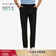 TOMMY HILFIGER秋冬男裝都市商務(wù)通勤彈力斜紋純色修身顯瘦西褲長(cháng)褲休閑褲 黑色001 -修身版-拍大一碼 34 (2.7尺)