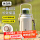 富光拾喜（FUGURNG BESTJOY）保溫杯大容量戶外運(yùn)動(dòng)便攜學(xué)生茶杯316不銹鋼手提杯子白色1000ml