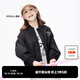 little MO&Co.童裝春秋裝女童棒球服夾克男童外套薄款兒童衣服男款 黑色 120 120/56