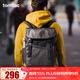 tomtoc雙肩包男休閑書(shū)包大學(xué)生背包筆記本電腦包輕量輕便通勤旅行包T64 隕墨黑