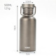 膳魔師鈦水壺純鈦全鈦杯水杯戶(hù)外便攜運動(dòng)Ti鈦合金騎行水瓶杯子保溫杯肽 純鈦-500ML送杯套不保溫