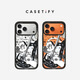 CASETIFY 【星宇橙適配】搖滾貓貓 適用于iPhone17/16/15 Air/Plus/Pro/Max 蘋(píng)果手機殼 透明黑框Magsafe iPhone 17 Pro Max