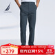 諾帝卡（NAUTICA）【商場(chǎng)同款】男裝秋冬棉氨混紡休閑長(cháng)褲PO3371 湛藍4JN 32 