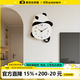 美世達（MEISD）熊貓鐘表掛鐘客廳2025新款簡(jiǎn)約現代輕奢高端創(chuàng  )意家用表掛墻時(shí)鐘 常規款-大號：35*46（表盤(pán)23）