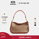 蔻馳（COACH）CARY系列女士經(jīng)典標志斜挎包單肩馬鞍包女包 B4/棕黃色 焦糖色(新版）