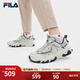FILA斐樂(lè )男鞋運動(dòng)鞋貓爪5代復古老爹鞋2024秋新款舒適輕便網(wǎng)面休閑鞋 銀綠色/高調灰-SH 41