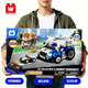W WISE BLOCK積木拼插兒童益智玩具車(chē)遙控警車(chē)可拼裝汽車(chē)模型生日禮物