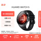 HUAWEI WATCH 5 42mm基礎(chǔ)款深錆色不銹鋼表殼幻月黑氟橡膠表帶首創(chuàng)X-TAP智感窗鴻蒙腕上小藝eSIM通信手表