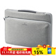 SANWA SUPPLY 蘋(píng)果電腦包手提 macbookpro內膽包 筆記本包 毛絨內膽專(zhuān)利護角 淺灰色 13.3英寸【適配新Mac Pro14】