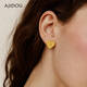AJIDOU阿吉豆耳釘心語(yǔ)系列愛(ài)心ab款新年禮物送女友老婆時(shí)尚耳飾耳環(huán)配飾