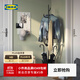 宜家（IKEA）ALGANAS艾佳奈斯衣帽架鞋架臥室落地立式掛衣架衣服架學(xué)生宿舍 黑色衣帽架