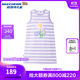 Skechers斯凱奇童裝女童背心連衣裙兒童夏季透氣裙子L225G020 紫白條紋/596 140