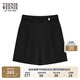 Teenie Weenie小熊女裝夏季短褲學(xué)院風(fēng)休閑薄款痞雅褲闊腿褲女士 黑色 M (165)