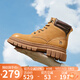 駱駝（CAMEL）大黃靴女都市戶外系帶工裝靴馬丁靴 L23W307016R 黃棕（絨里） 37