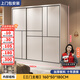 馨恒坊【包安裝】衣柜推拉門(mén)臥室家用簡(jiǎn)易出租房?jì)ξ锎蠊褡蝇F代簡(jiǎn)約衣櫥 1.6米主柜