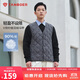坦博爾羽絨馬甲男短款內穿保暖百搭男士馬夾背心TF236011 輕奢灰 175 
