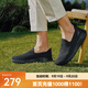 斯凱奇（Skechers）男鞋夏季百搭休閑鞋厚底減震健步鞋透氣網(wǎng)名運動(dòng)鞋 54609/全黑色/BBK 42