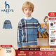 哈吉斯（HAZZYS）品牌童裝男童線(xiàn)衣秋新品柔軟舒適圓領(lǐng)百搭不易起球線(xiàn)衣