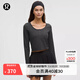 lululemon丨Rulu 女士長(cháng)袖亨利衫 LW3IU0S 石墨灰 S