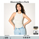 ABERCROMBIE & FITCH【熱銷(xiāo)背心】女裝25夏季經(jīng)典小麋鹿百搭歐若風(fēng)背心KI139-5275 淺灰色 M (165/96A)