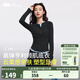 蕉下（beneunder）女士肌底打底衫女內(nèi)搭顯瘦純色百搭可外穿修身女士長(zhǎng)袖 【原紗柔軟】漫暮黑-亨利領(lǐng) M