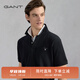 GANT/甘特【100%棉】夏男士休閑時(shí)尚印花logo翻領(lǐng)短袖T恤POLO衫 5黑色 L