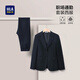 海瀾之家（HLA）西服套裝款春秋職業(yè)商務(wù)西裝套裝女 藏青Y5（西服+西褲） L 165/88A 建議115-130斤