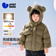 迷你巴拉冬季男女童萌趣玩偶羽絨服寶寶厚款保暖外套 曲奇卡50624 80