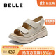 百麗簡(jiǎn)約勃肯鞋女25夏新商場(chǎng)同款涼鞋D9J2DBL5 米色 35