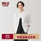 無(wú)印良品（MUJI）女式水洗平紋襯衫領(lǐng)襯衫女純棉長(zhǎng)袖襯衣外套內(nèi)搭女士秋季女裝上衣 白色 L （165/88A）