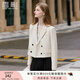 香影小西裝外套女短款2025秋季新款高級(jí)感氣質(zhì)超好看正肩白色西服 白色 S 55/80A/85-95斤