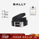 巴利（BALLY）男士腰帶商務(wù)方扣雙面腰帶6307811黑色120cm