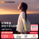 moodytiger【仙女家族】女童T恤輕薄涼感夏兒童防曬衣長(cháng)袖假兩件上衣親子裝