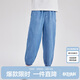 笛莎（DEESHA）笛莎童裝女童棉質(zhì)牛仔長(cháng)褲2024夏季女童柔軟舒適基礎束腳牛仔褲