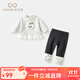 凡獵女童衛衣套裝秋裝2025新款嬰兒洋氣時(shí)髦衣服寶寶兩件套春秋潮 灰色 90 cm