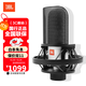 JBL 音樂(lè)唱將KMC900電容麥克風(fēng)大振膜K歌電腦手機(jī)錄音唱歌主播直播話筒 銀色