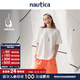 nautica white sail 白帆×CityBoy 寬松中性復古潮流純棉短袖圓領(lǐng)小白T恤 TW3220 本白1CW M