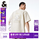 杰克·瓊斯（JACK&JONES）NBA聯(lián)名雄鹿隊夏季新款個(gè)性運動(dòng)短袖T恤字母壓印刺繡男224201230 A00 月光灰 M