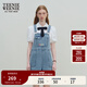 Teenie Weenie小熊女裝春夏裝牛仔背帶短褲簡(jiǎn)約時(shí)尚休閑通勤連體褲 淺藍色 M (165)