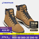 迪卡儂（DECATHLON）男式冬季徒步鞋男防水保暖雪地靴冬季東北男高幫棉鞋 肉桂色 43