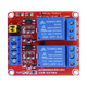 丟石頭 帶光耦隔離繼電器模塊 高低電平觸發(fā)可調 大功率電子開(kāi)關(guān)繼電器 GPIO控制 2路，5V供電，10A耐流，觸發(fā)可調 1個(gè)裝