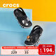卡駱馳（CROCS）貝雅卡駱班兒童洞洞鞋沙灘鞋男女童包頭拖鞋/207018/207019 黑色-001 35 (215mm)