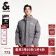 杰克·瓊斯（JACK&JONES）男裝冬季時(shí)尚休閑潮寬松立領(lǐng)字母刺繡抽繩長(cháng)袖羽絨服男224412058 E04 深鷗灰 L 180