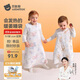 貝肽斯嬰兒睡袋暖姜恒溫兒童背心睡袋嬰幼兒防踢被睡衣秋冬中厚 萌兔S
