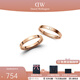 丹尼爾惠靈頓（DanielWellington）dw戒指女 經(jīng)典玫瑰金色情侶對(duì)戒 生日禮物送女友送男友 經(jīng)典玫瑰金+水晶，聯(lián)系客服備注