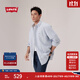 Levi's【商場(chǎng)同款】李維斯25年新款男士美式休閑條紋襯衫A7210 藍白條紋 L