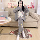 輕氧蒔代hellokitty睡衣女士純棉秋季2025新款春秋長(cháng)袖大碼宿舍全棉家居服 9122【優(yōu)質(zhì)版100%棉】 XL 【163-168CM 115-130斤】