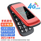 紐曼（Newman）A6中國紅 翻蓋老年人手機 4G全網(wǎng)通 大電池超長(cháng)待機 大字大屏大音量大按鍵老人機 學(xué)生備用功能機