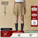 Teenie Weenie小熊女裝半身裙2025年夏季新款學(xué)院感少女俏皮百褶裙 卡其色 S