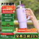 特百惠（Tupperware）大T保溫杯1.1L大容量夏季便攜咖啡杯雙飲男女水杯子帶把手 冰沙紫